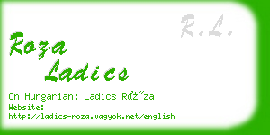 roza ladics business card